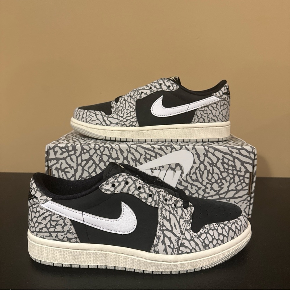 Nike Air Jordan 1 Retro Low OG 'Black Cement' CZ0775-001 Women’s Size 5.5